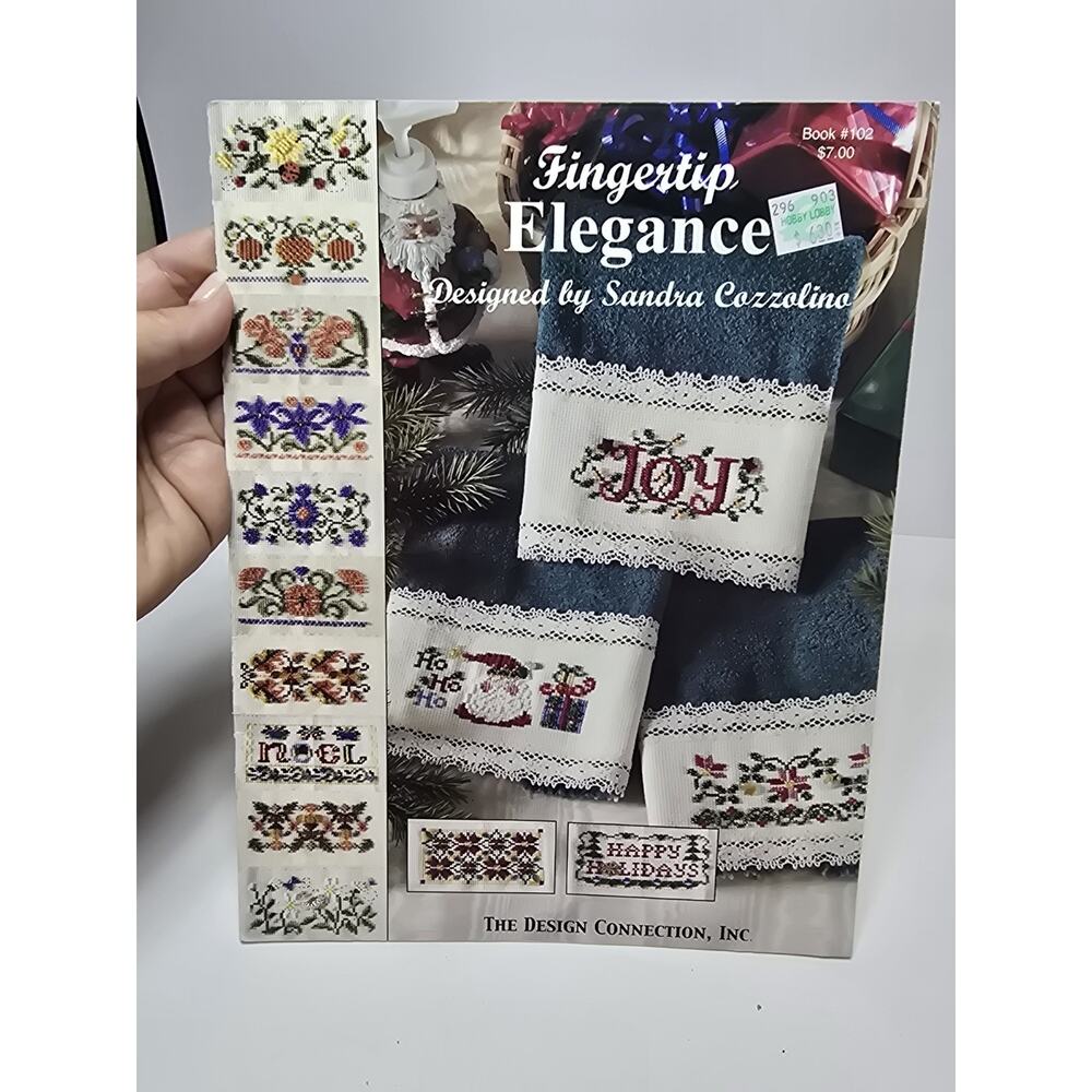 The Design Connection Cross Stitch Pattern FINGERTIP ELEGANCE #102 Christmas